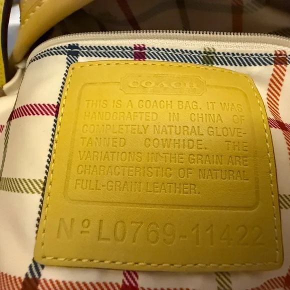 Coach Yellow Crossbody Bag L0769-11422 - Picture 4 of 4